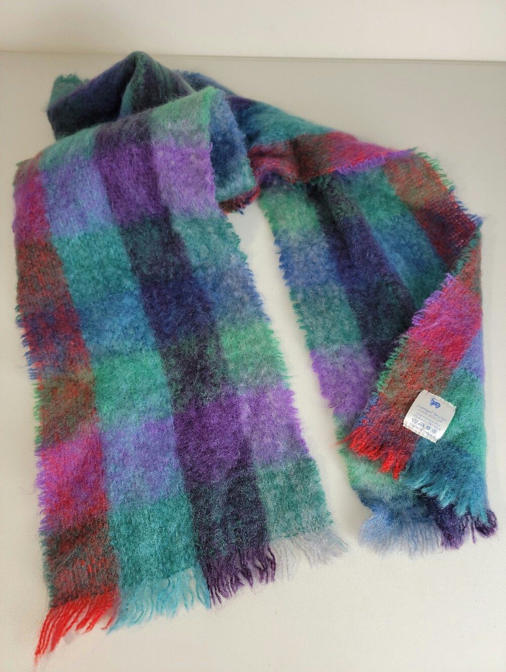 Donegal Design Mohair Collection Scarf Approx. 69" L x 9.5" Wide Made in Ireland - Picture 3 of 4